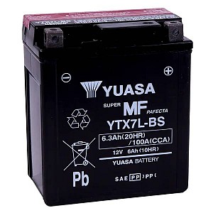 Moto akumulator Yuasa AGM YTX7L-BS 12V-6,3Ah