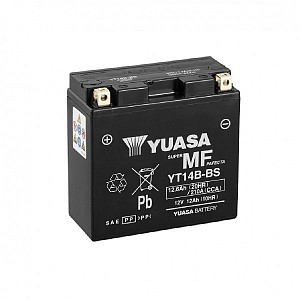 Moto akumulator Yuasa AGM YT14B-BS 12V-12,6Ah 
