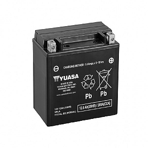 Moto akumulator Yuasa AGM YTX14L-BS 12V-12,6Ah