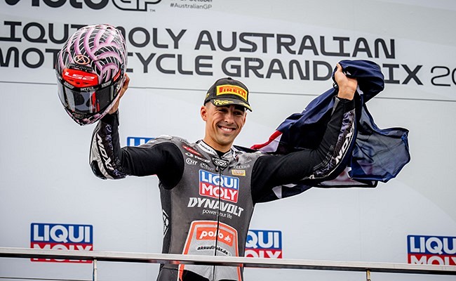 Senzacionalna zmaga  na domači dirki za veliko nagrado – Agius piše zgodovino Moto2 na Phillip Islandu