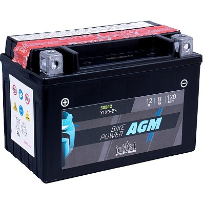 Moto akumulator Intact AGM YTX9-BS 12V-8Ah