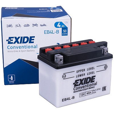 Batterie moto Exide EB4L-B YB4L-B 12v 4ah 50A