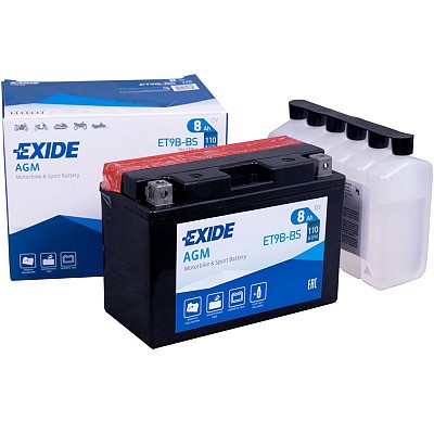 Moto akumulator Exide ET9B-BS 12V-8Ah