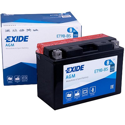 Moto akumulator Exide ET9B-BS 12V-8Ah