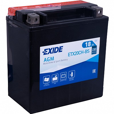 Moto akumulator Exide  ETX20CH-BS 12V-18Ah