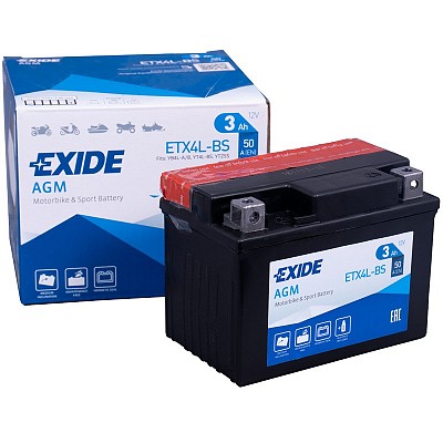 Moto akumulator Exide  ETX4L-BS 12V-3Ah