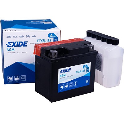 Moto akumulator Exide ETX5L-BS 12V-4Ah 