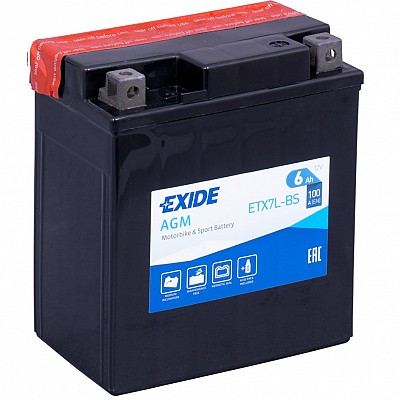 Moto akumulator Exide ETX7L-BS 12V-6Ah