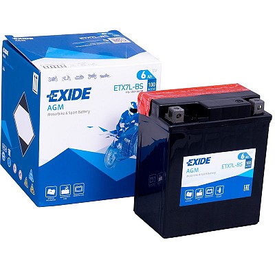 Moto akumulator Exide ETX7L-BS 12V-6Ah