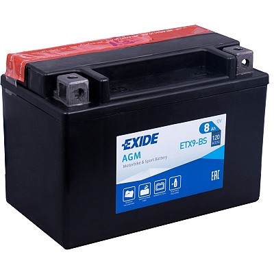 Moto akumulator Exide ETX9-BS 12V-8Ah