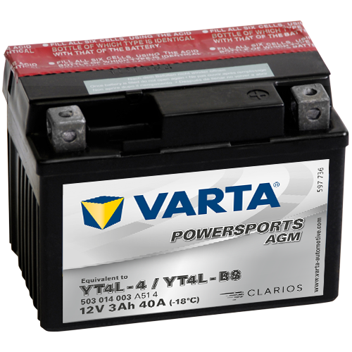 Moto akumulator Varta YT4L-BS 12V-3Ah