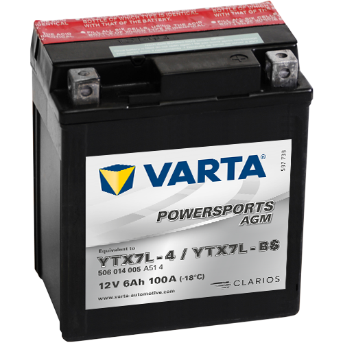 Moto akumulator Varta YTX7L-BS 12V-6Ah