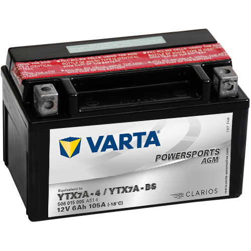 Moto akumulator Varta YTX7A-BS 12V-6Ah