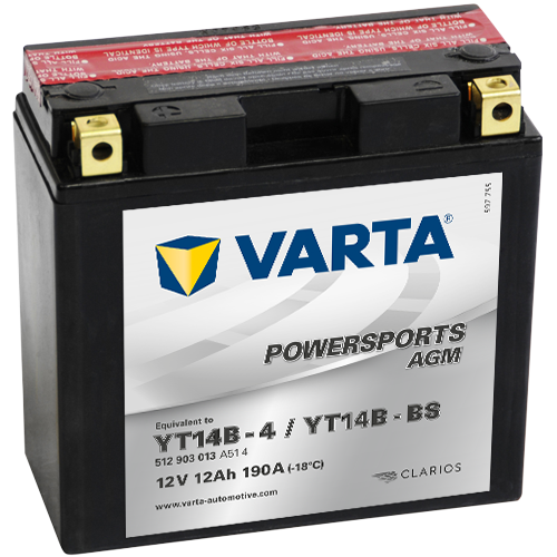 Moto akumulator Varta YT14B-BS 12V-13Ah