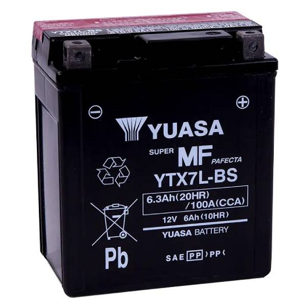 Moto akumulator Yuasa AGM YTX7L-BS 12V-6,3Ah