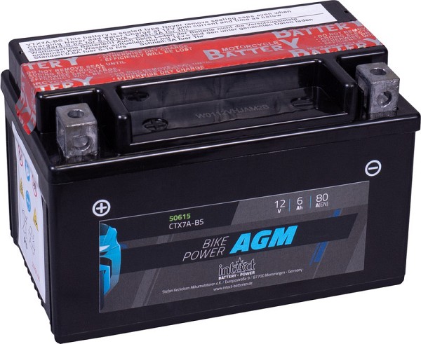 Akumulator Intact AGM YTX7A-BS (CTX7A-BS) 12V-6Ah