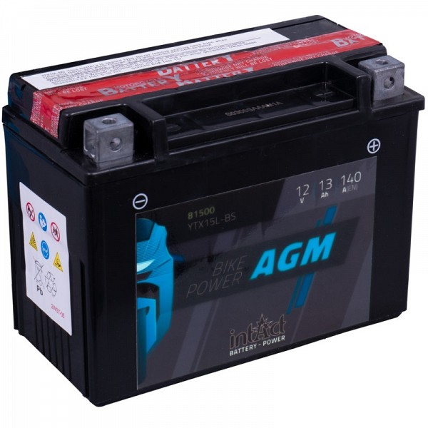 Moto akumulator Intact AGM YTX15L-BS 12V-13Ah