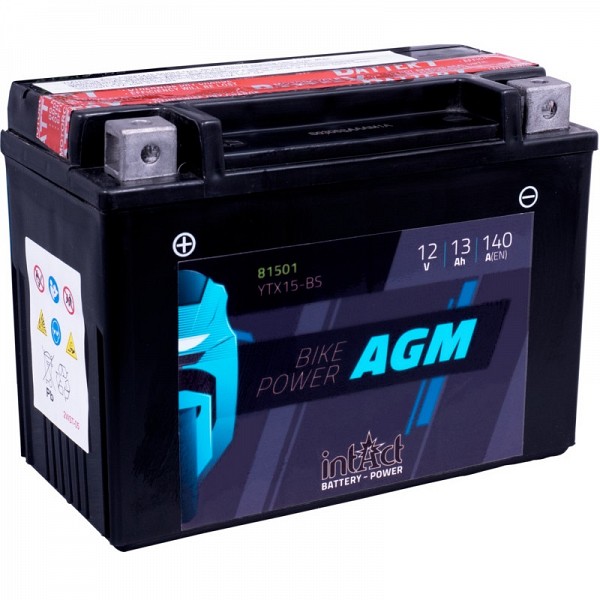 Moto akumulator Intact AGM YTX15-BS 12V-15Ah