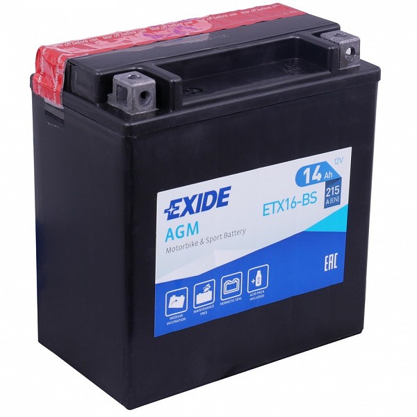 Moto akumulator Exide ETX16-BS 12V-14Ah