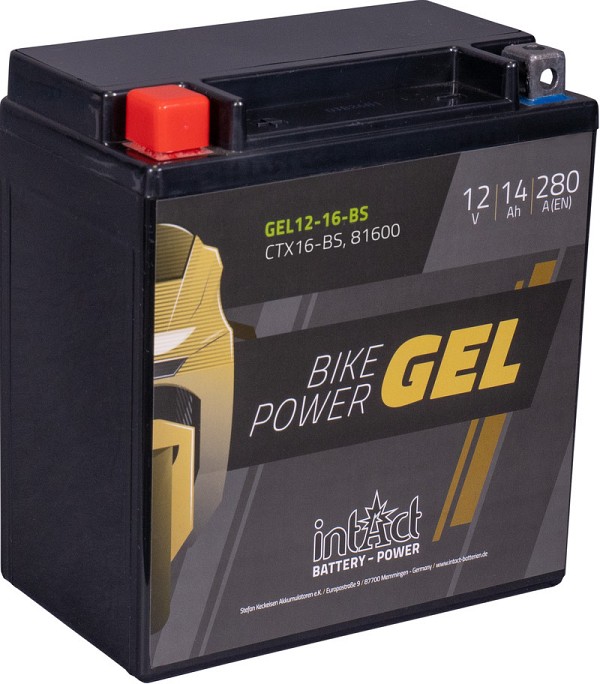 Akumulator Intact GEL YTX16-BS (CTX16-BS) 12V-14Ah 