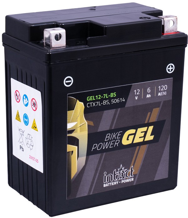 Akumulator Intact GEL YTX7L-BS (CTX7L-BS) 12V-6Ah