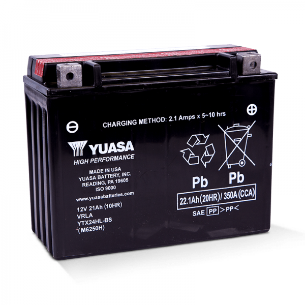 Moto akumulator Yuasa AGM YTX24HL-BS 12V-22,1Ah 