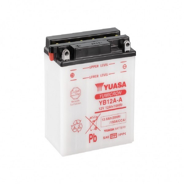 Moto akumulator Yuasa YB12A-A 12V-12Ah 