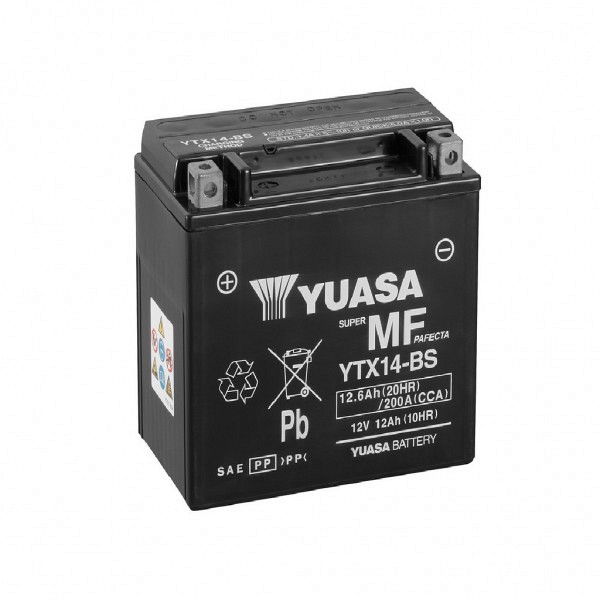 Moto akumulator Yuasa AGM YTX14-BS 12V-12,6Ah 