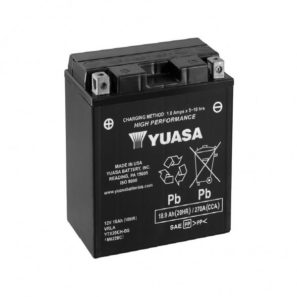 Moto akumulator Yuasa AGM YTX20CH-BS 12V-18,9Ah