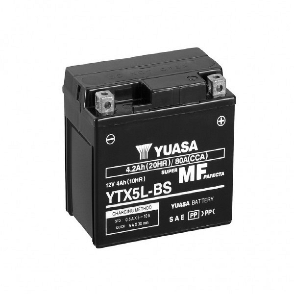 Moto akumulator Yuasa AGM YTX5L-BS 12V-4,2Ah
